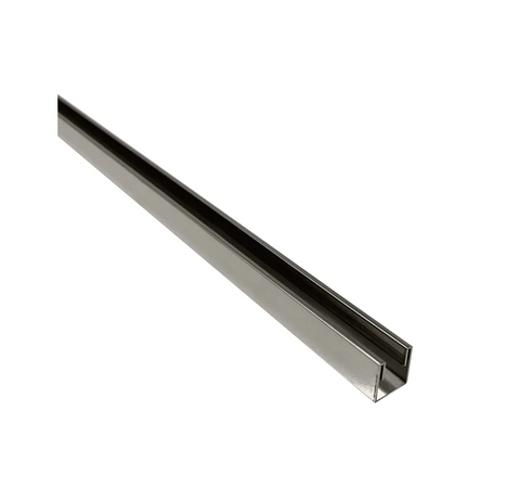 Radius Corner Clear Reeded/Fluted Walk In Shower Screen - Various Colours & Sizes
