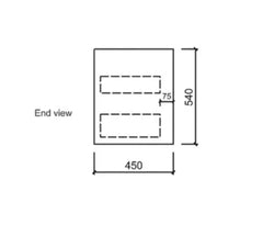 BV10WH Dark Oak Fingerpull Wall Hung Vanity - 600 / 750 / 900 / 1200 / 1500S / 1500D / 1800mm
