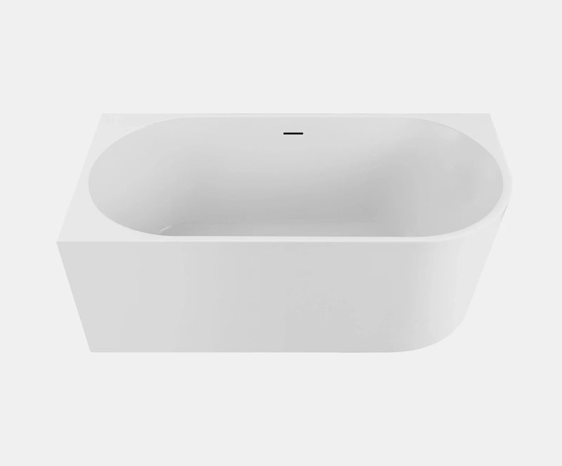 Windsor Left Hand Corner Freestanding Bath with Overflow 1500mm - Gloss White