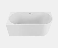 Winsor Left Hand Corner Freestanding Bath with Overflow 1500mm - Gloss White