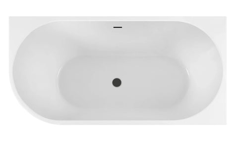 Coming Soon - Winsor Right Hand Corner Freestanding Bath with Overflow 1400mm - Gloss White