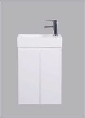 BV65 Compact Freestanding / Wall Hung Vanity 400x205mm - Gloss White
