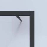 SS27 - Black Walk In Shower Screen Panel - 900mm