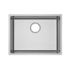 Single Bowl Drop in/Undermount Kitchen Sink 586x450mm - Stainless Steel