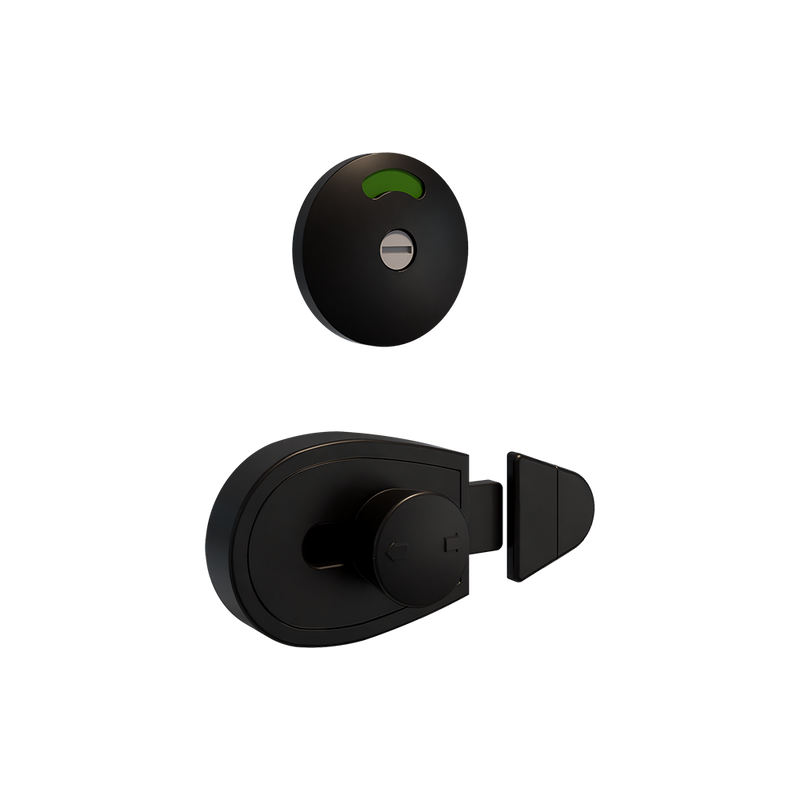 Xcel Slide Lock & Emergency Release Indicator Set in Designer Black - XCEL_SLIDELOCK_DESIGNER