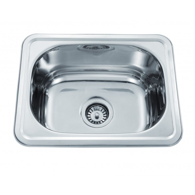 Single Bowl Topmount Laundry Sink 600x500mm with Left Hand Hole - Clearance