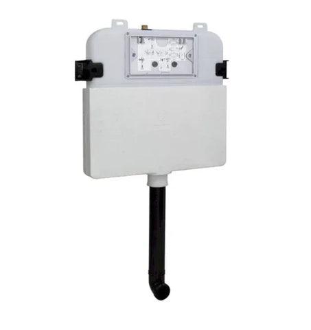 Wall Faced Floor Pan With In-Wall Cistern & Touchless Sensor Flush Plate