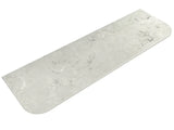 Aulic Alpine (460mm Depth) Curved Solid Surface Flat Vanity Top - Various Sizes