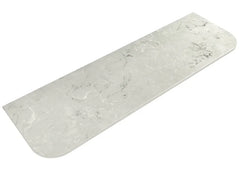 AU Alpine (460mm Depth) Curved Solid Surface Flat Vanity Top - Various Sizes