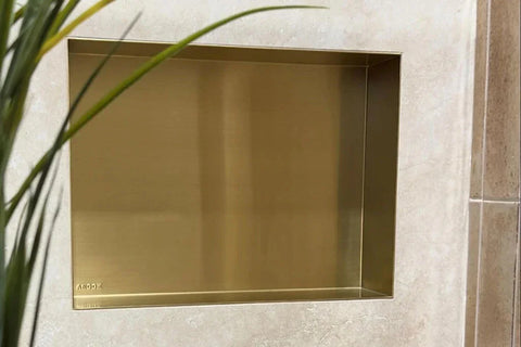 Premium Stainless Steel Shower Wall Niche - Various Colours & Sizes