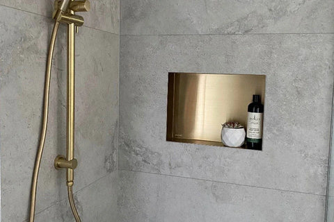 Premium Stainless Steel Shower Wall Niche - Various Colours & Sizes