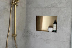 Premium Stainless Steel Shower Wall Niche - Various Colours & Sizes