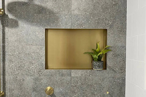 Premium Stainless Steel Shower Wall Niche - Various Colours & Sizes