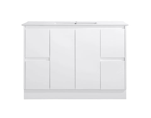 BV03 Gloss White Fingerpull Freestanding Vanity - 600 / 750 / 800 / 900 / 1000 / 1200 / 1500 / 1800mm