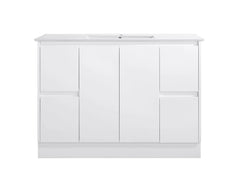 BV03 Gloss White Fingerpull Freestanding Vanity - 600 / 750 / 800 / 900 / 1000 / 1200 / 1500 / 1800mm