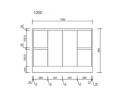 BV03 Gloss White Fingerpull Freestanding Vanity - 600 / 750 / 800 / 900 / 1000 / 1200 / 1500 / 1800mm