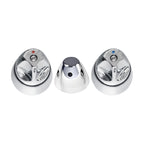 Gentec AVLF0001 Anti-Ligature Hob or Wall Mounted Basin Tap Set - Chrome