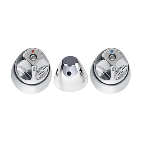 Gentec AVLF0001 Anti-Ligature Hob or Wall Mounted Basin Tap Set - Chrome
