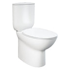 Raised Height Back To Wall Rimless Flush Tapered Toilet Suite with Soft Close Seat - White (4 Star)