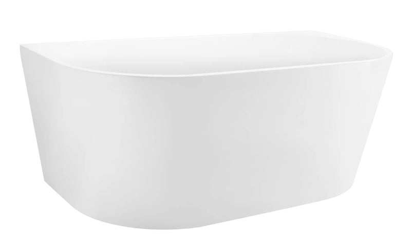 Lilian Back to Wall Freestanding Bath 1500 / 1700mm - Gloss White