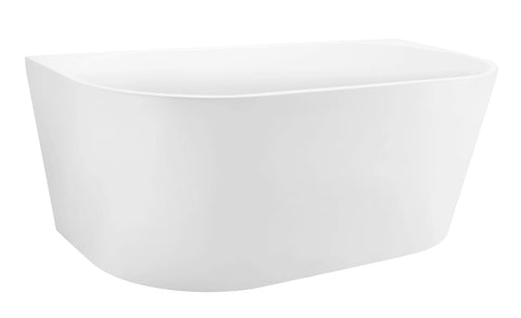 Lilian Back to Wall Freestanding Bath 1500 / 1700mm - Gloss White