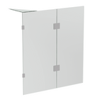 SS22 10mm Fixed & Swing Over-Bath Shower Screen – 900/1000mm Wide, 1500mm High, Various Finishes