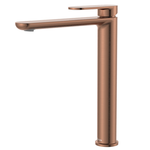 Cold Start Curved Handle Tall Basin Mixer - Various Colours