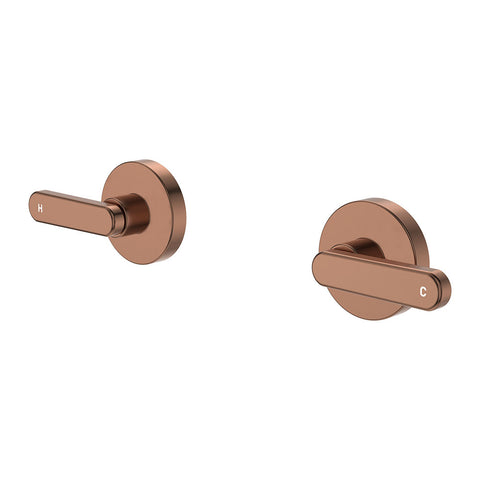 Curved Lever Shower/Bath Wall Top Assembly - Various Colours