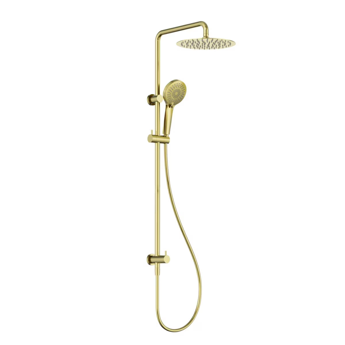 Nero Round Twin Shower Rail (Bottom Inlet) - Various Colours