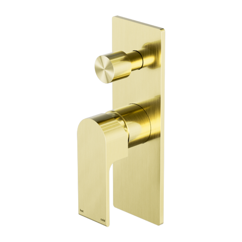 Bianca Shower / Bath Mixer with Diverter (Rectangle Backplate) - Various Colours