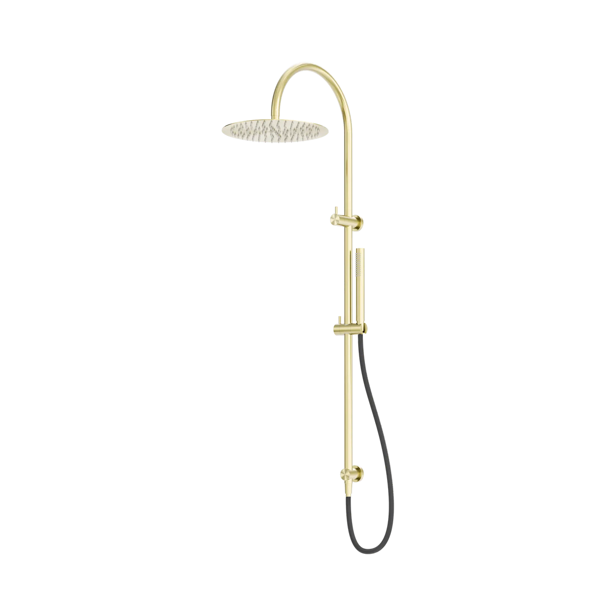 Nero Zen 316 Stainless Steel Twin Shower Rail with Outdoor Shower Hose - Various Colours