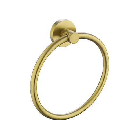 Cross Hatched Hand Towel Ring - Various Colours