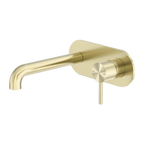 Nero Tapware WBM43 Zen Round Wall Basin/Bath Mixer Set with 185mm Reach Spout - Various Colours