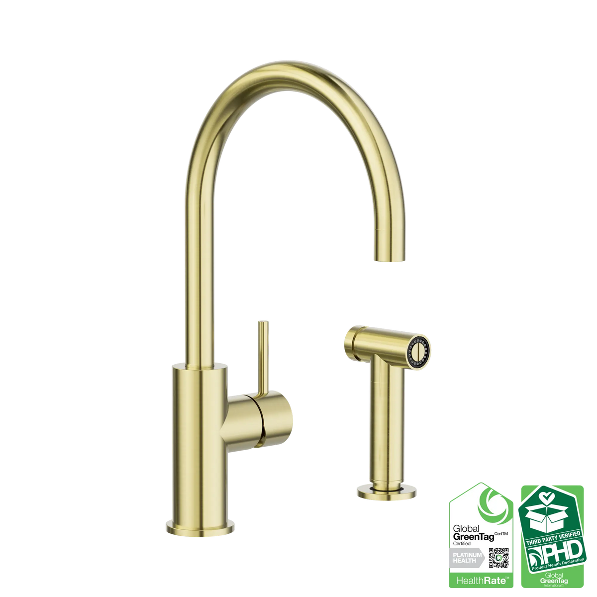 Nero Zen SS316L Kitchen Mixer With Hand Spray - Various Colours