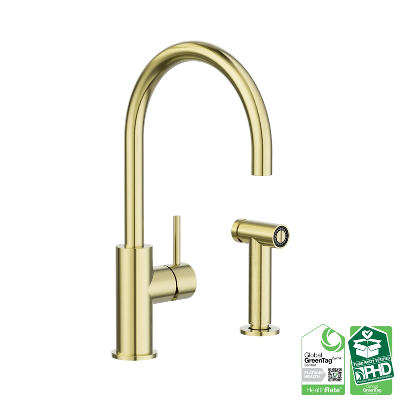 Nero Zen SS316L Kitchen Mixer With Hand Spray - Various Colours