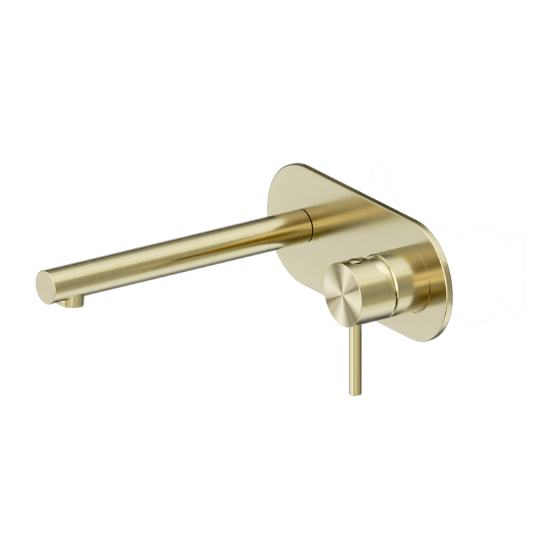 Nero Tapware WBM45 Dolce II Round Wall Basin/Bath Mixer Set w/ Spout - Various Colours