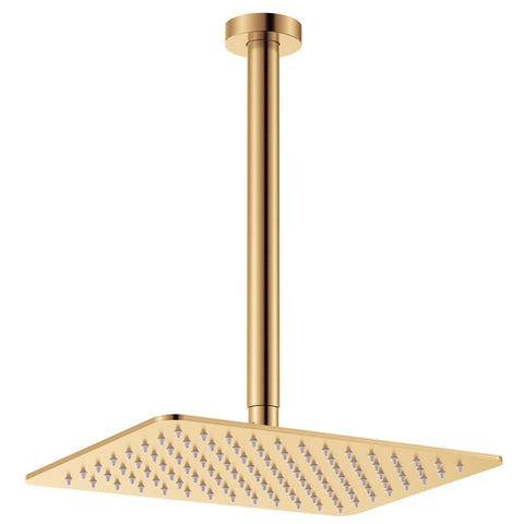 Square Ceiling Shower with Overhead Shower Head 250mm- Various Colours
