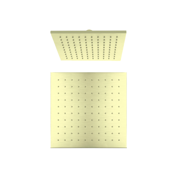 Nero Square Overhead Shower Head 250mm (Brass Made) - Various Colours