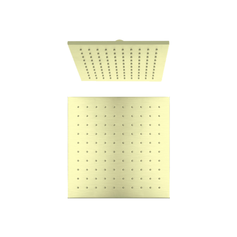 Nero Square Overhead Shower Head 250mm (Brass Made) - Various Colours