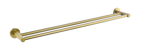 Cross Hatched Double Towel Rail 750mm - Various Colours