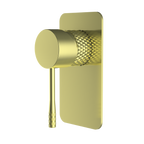 SM41 Cross Hatched Shower / Bath Mixer (Square Backplate) - Various Colours