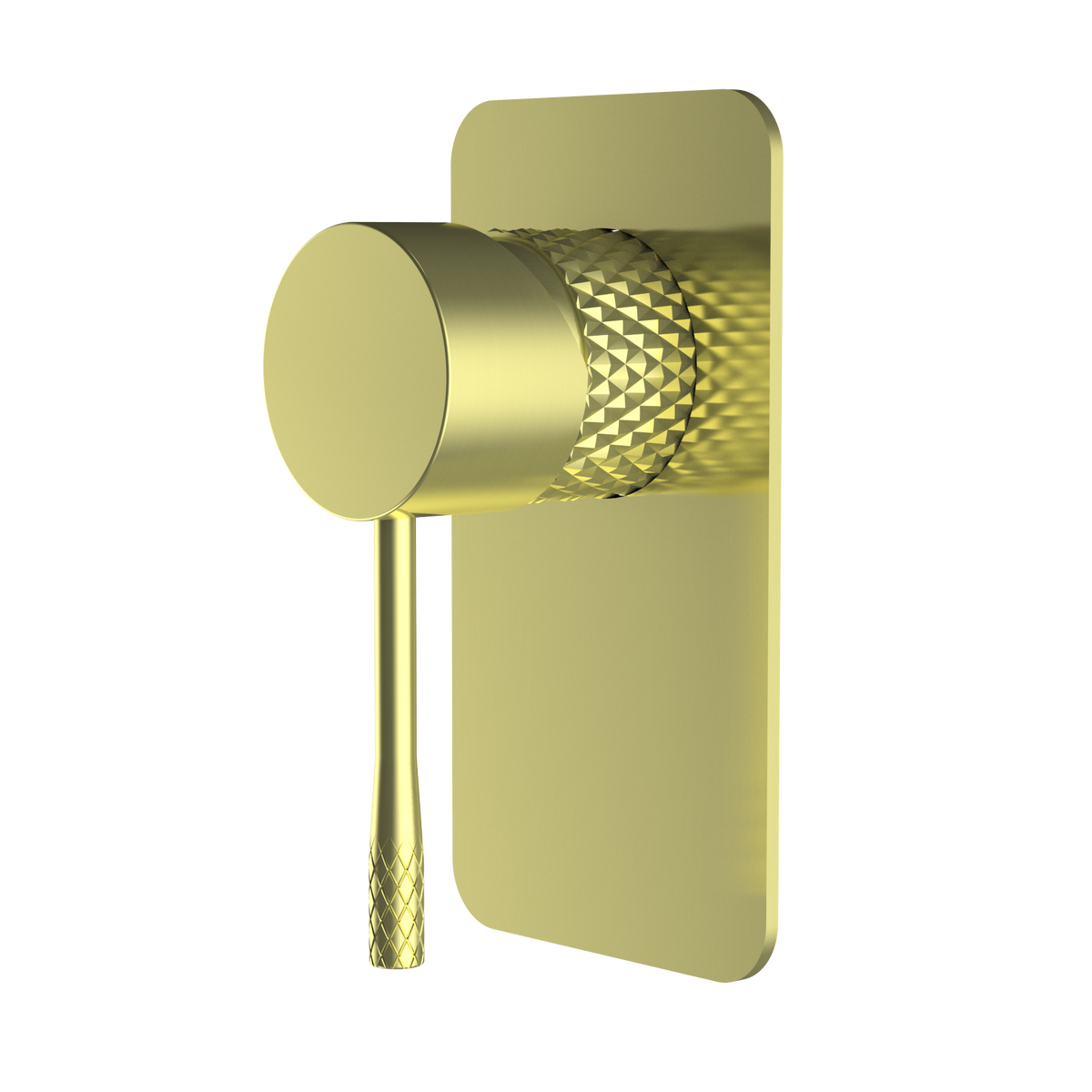 SM41 Cross Hatched Shower / Bath Mixer (Square Backplate) - Various Colours