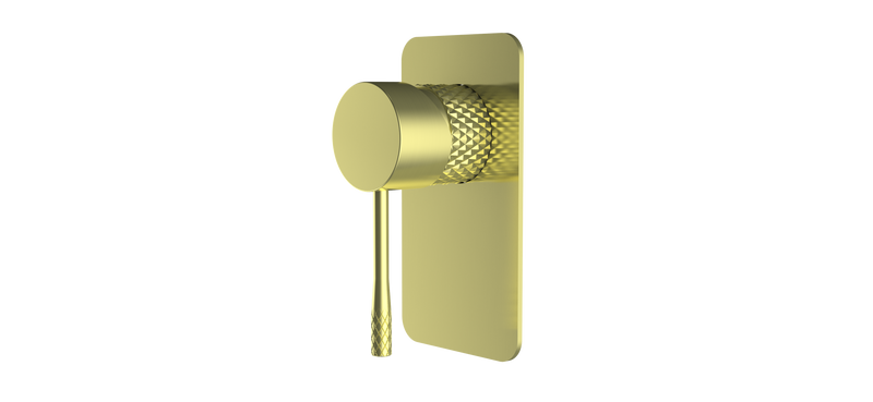 SM41 Cross Hatched Shower / Bath Mixer (Square Backplate) - Various Colours