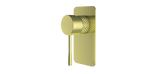 SM41 Cross Hatched Shower / Bath Mixer (Square Backplate) - Various Colours