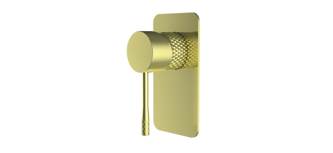 SM41 Cross Hatched Shower / Bath Mixer (Square Backplate) - Various Colours