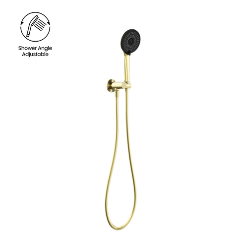 Nero Project Round Hand Shower On Holder - Various Colours