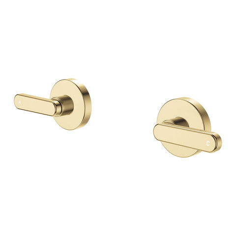 Curved Lever Shower/Bath Wall Top Assembly - Various Colours