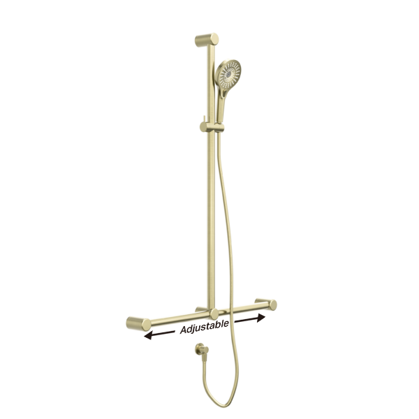 Mecca Care 32mm T Bar Grab Rail Shower - Various Colours
