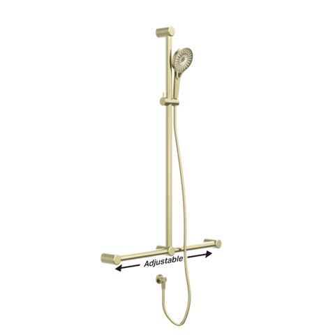 Mecca Care 32mm T Bar Grab Rail Shower - Various Colours