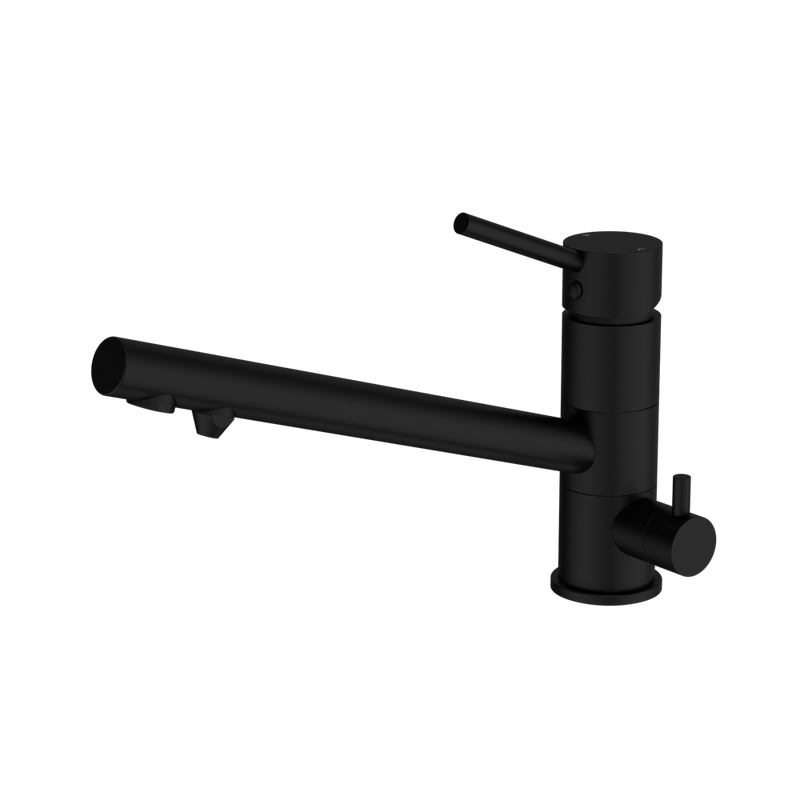 Dolce Three-Way Kitchen Mixer - Chrome / Black